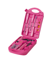 Werkzeugkoffer pink, 28-tlg.