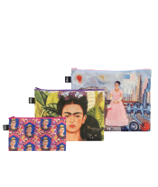 LOQI Zip Pockets Frida Kahlo, 3-tlg.
