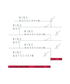 Prämie CinemaxX Kinogutscheine (6 Stück) zum Abo