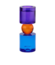 SARI Kerzenhalter blau/orange/lila