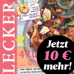 Lecker Titel mit Stoerer 10 Euro mehr.